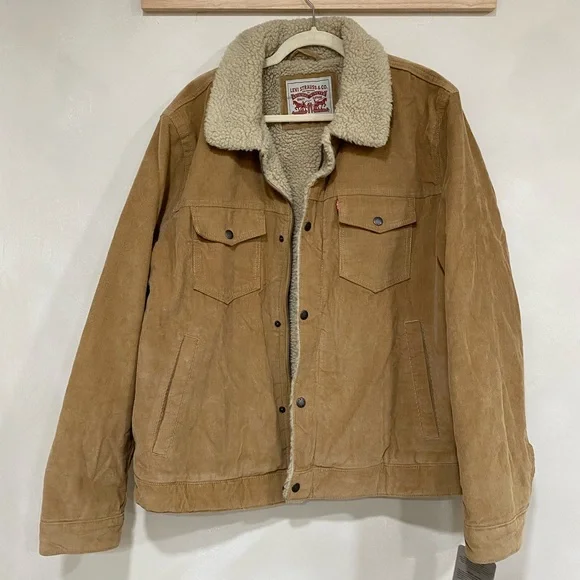 Levi's Fleece Lined Corduroy Jacket XL - Picture 4 of 8